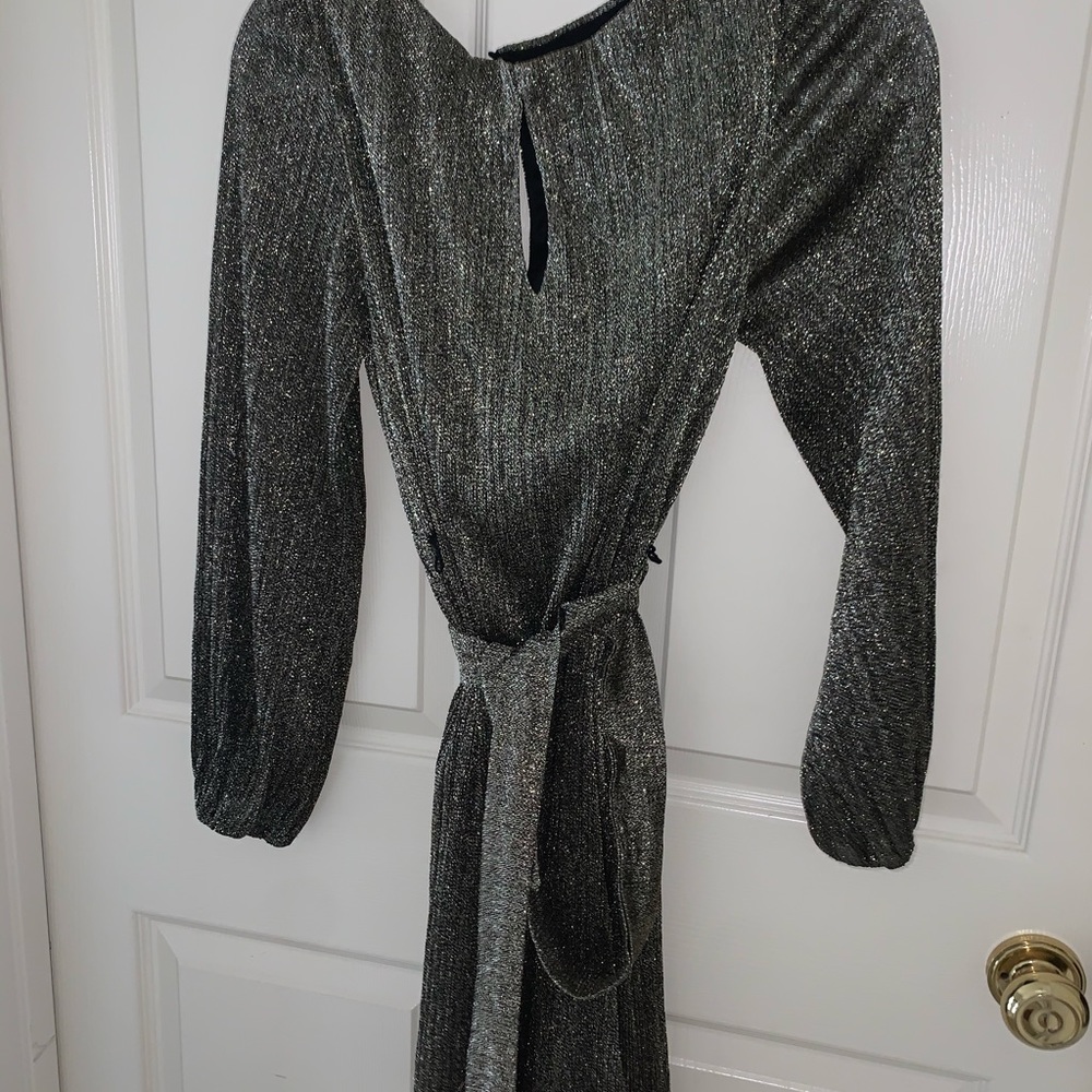 Glittery evening party dress